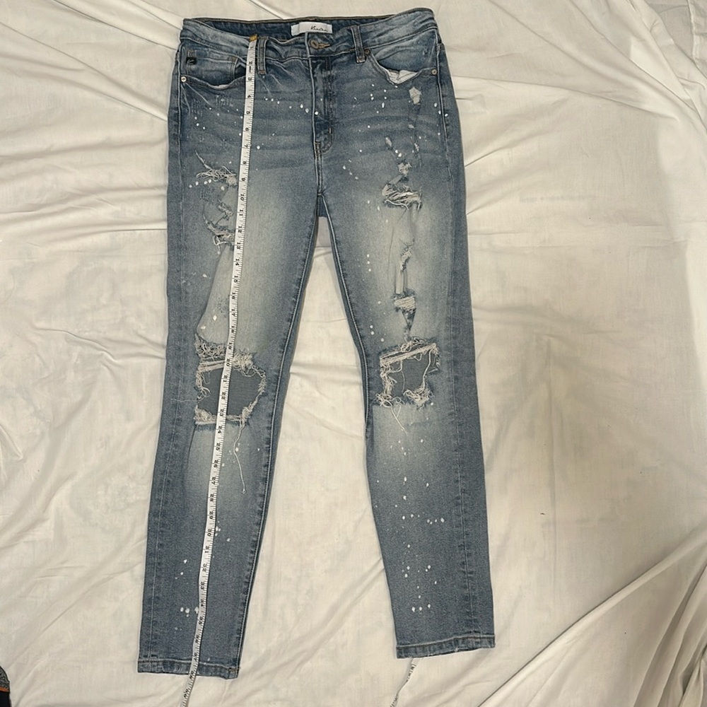 Kancan paint splatter jeans
